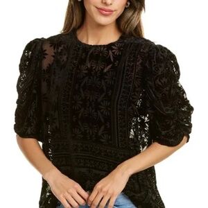 Johnny Was Amatan Ruched top